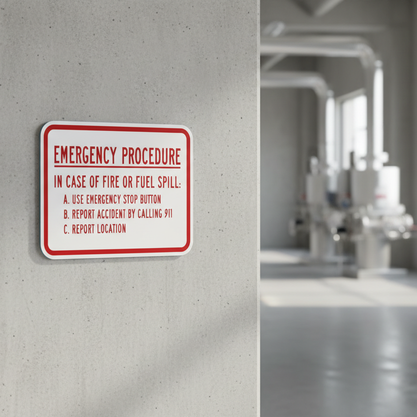 Emergency Procedure In Case Of Fire Or Fuel - Image 2