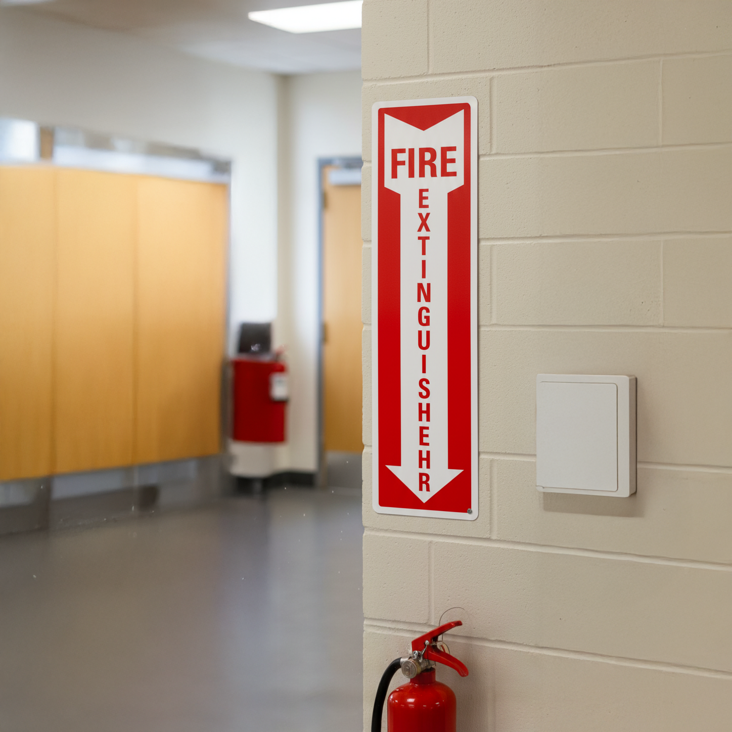 Fire Extinguisher with down arrow - Image 2